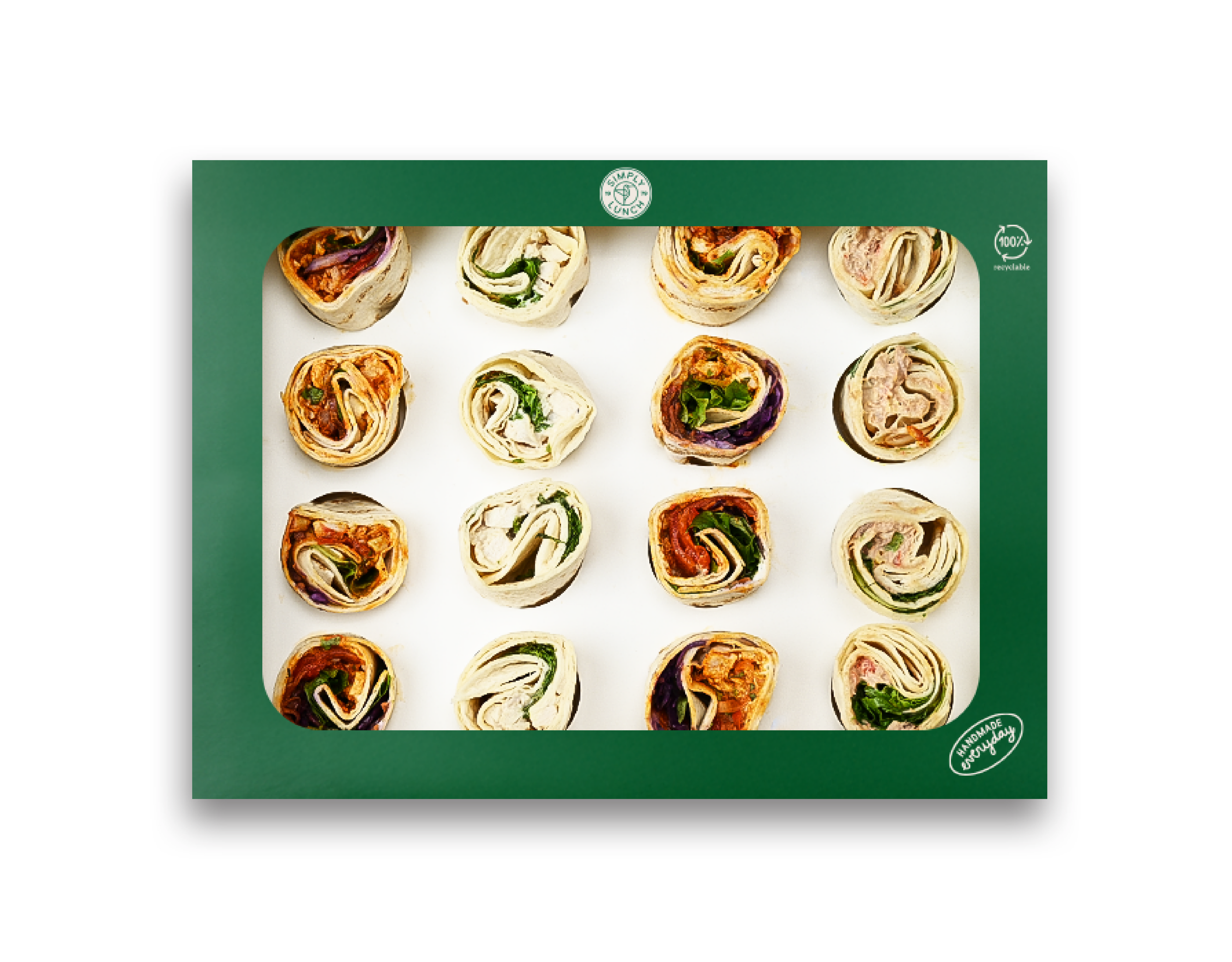 Mixed Tortilla Wrap Platter - 16 pieces