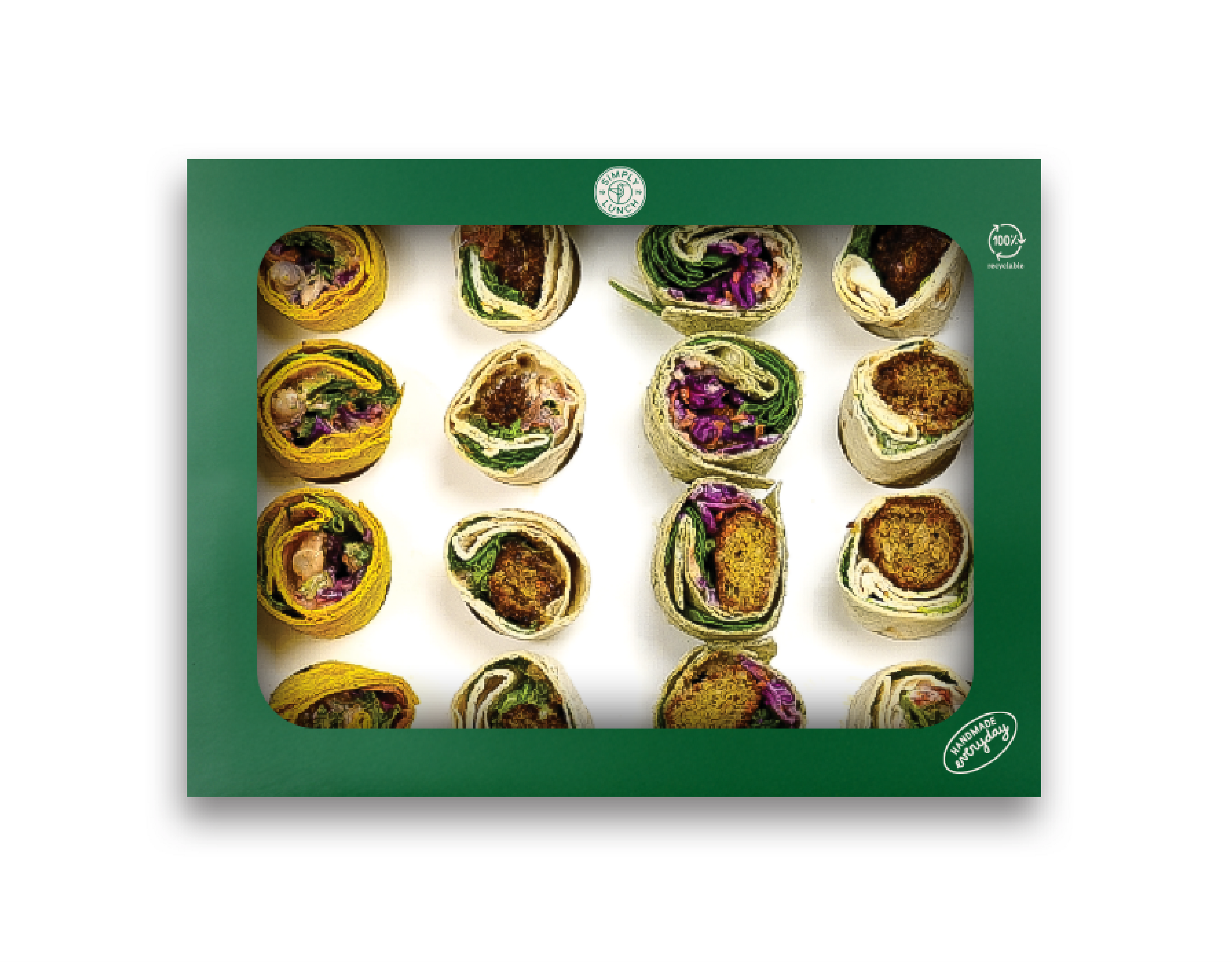 Vegan Wrap Platter - 16 pieces