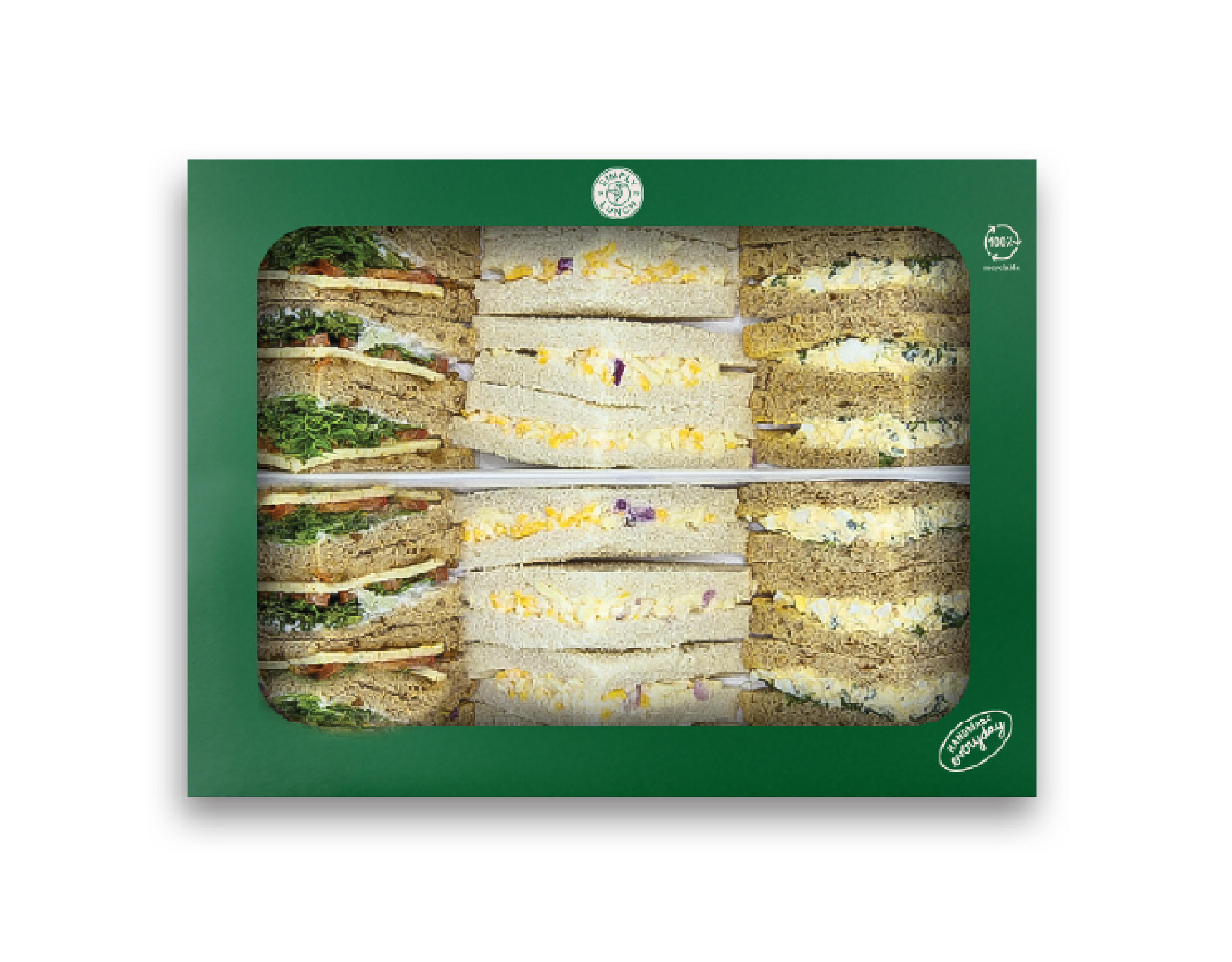 Vegetarian Sandwich Platter - 16 Pieces