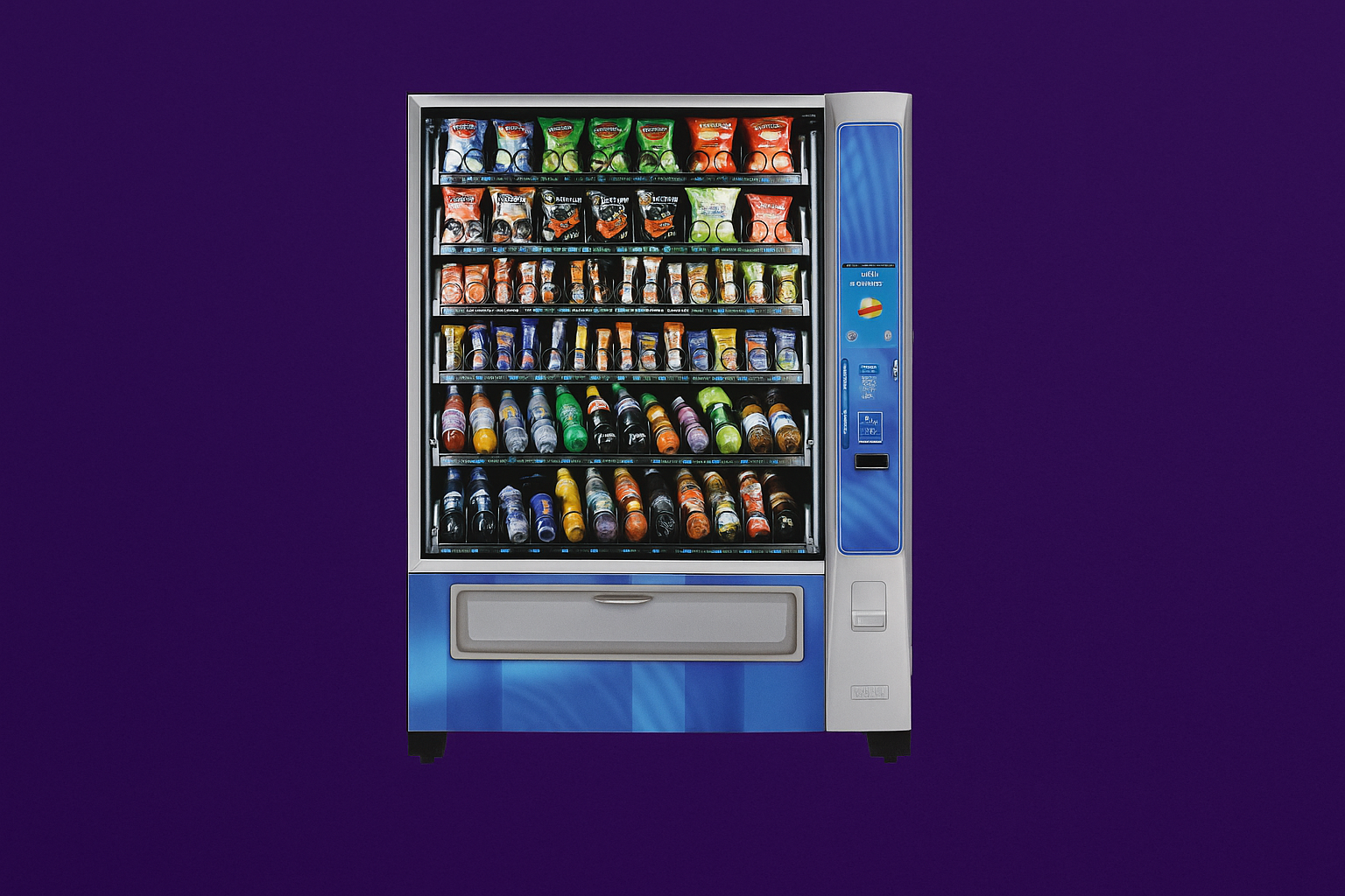 Vending_Machine_on_Purple_Background_4520b076-a4a1-4239-8a54-7f0a07a2b518.png